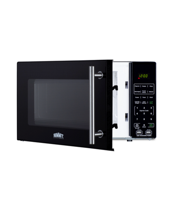 Summit Compact Microwave with USB Ports and Allocator Summit Appliance