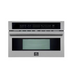 Oliena Espresso White 30 Inch 1750 Watt Compact Oven & 1000 Watt Microwave, 1.6 cu. ft. FORNO