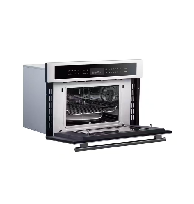 Oliena Espresso White 30 Inch 1750 Watt Compact Oven & 1000 Watt Microwave, 1.6 cu. ft. FORNO