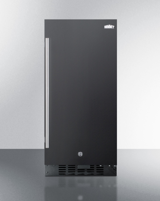 Summit 15" Wide Built-In All-Refrigerator, ADA Compliant Black Summit Appliance