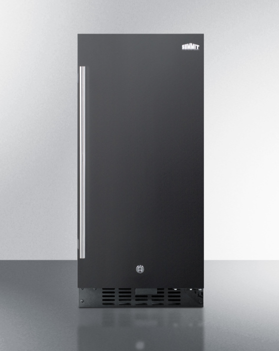 Summit 15" Wide Built-In All-Refrigerator, ADA Compliant Black Summit Appliance
