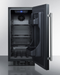 Summit 15" Wide Built-In All-Refrigerator, ADA Compliant Black Summit Appliance