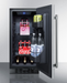 Summit 15" Wide Built-In All-Refrigerator, ADA Compliant Stainless Steel Summit Appliance
