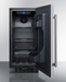 Summit 15" Wide Built-In All-Refrigerator, ADA Compliant Stainless Steel Summit Appliance