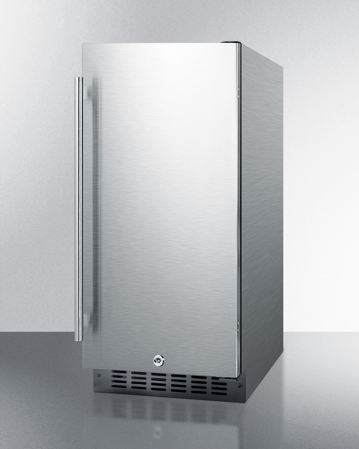 Summit 15" Wide Built-In All-Refrigerator, ADA Compliant Stainless Steel Summit Appliance