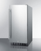 Summit 15" Wide Built-In All-Refrigerator, ADA Compliant Stainless Steel Summit Appliance