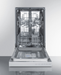 Summit 18" Wide Built-In Dishwasher, ADA Compliant Summit Appliance