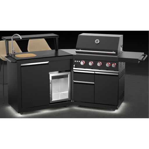 Forno All'Aperto BBQ with 62,600 BTU, Sink Module, and Beverage Center FORNO