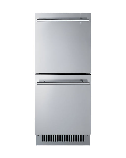 Summit 15" Wide 2-Drawer All-Refrigerator, ADA Compliant Summit Appliance