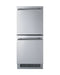 Summit 15" Wide 2-Drawer All-Refrigerator, ADA Compliant Summit Appliance