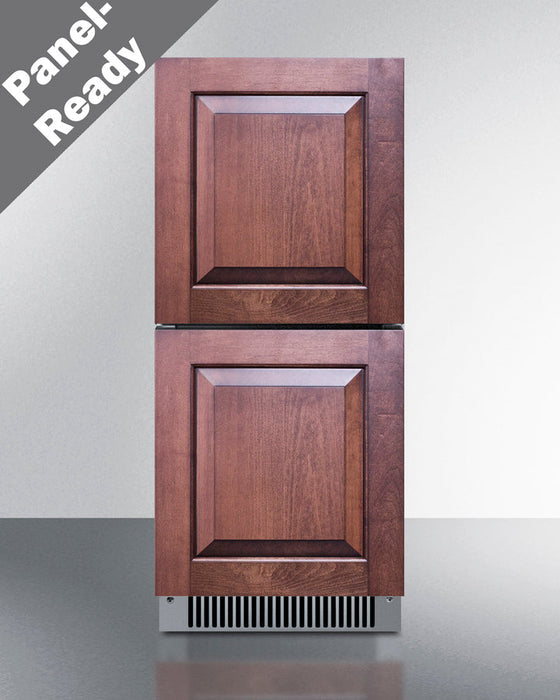 Summit 15" Wide 2-Drawer All-Refrigerator, ADA Compliant Summit Appliance