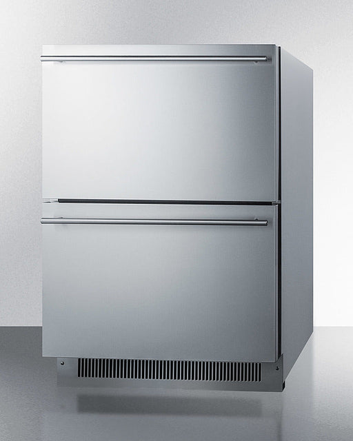 Summit 24" Wide 2-Drawer All-Refrigerator, ADA Compliant Summit Appliance
