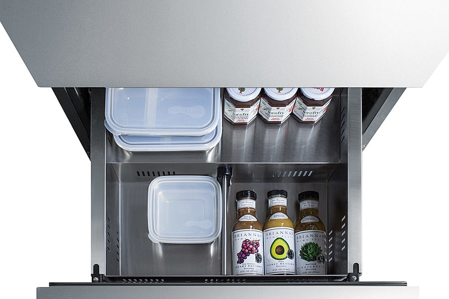 Summit 24" Wide 2-Drawer All-Freezer, ADA Compliant Summit Appliance