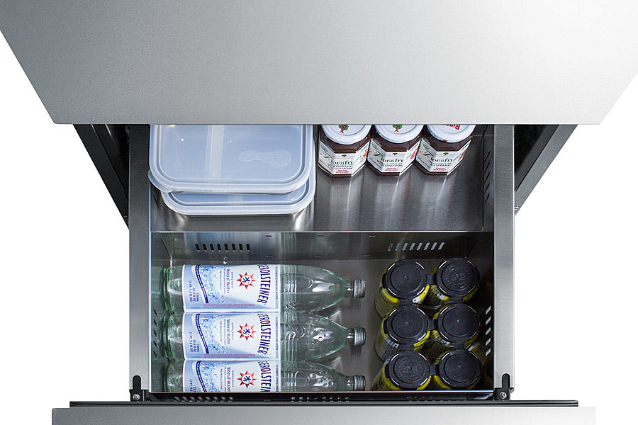 Summit 24" Wide 2-Drawer All-Refrigerator, ADA Compliant Summit Appliance