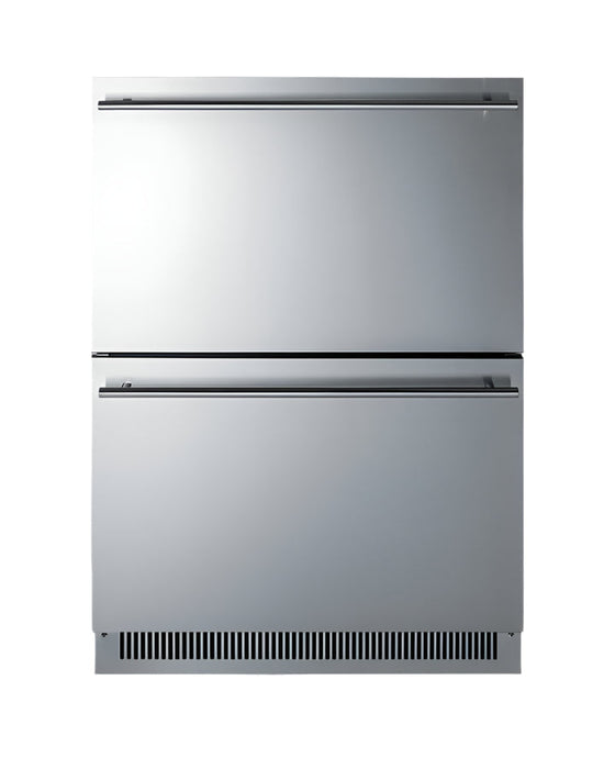 Summit 24" Wide 2-Drawer All-Refrigerator, ADA Compliant Summit Appliance