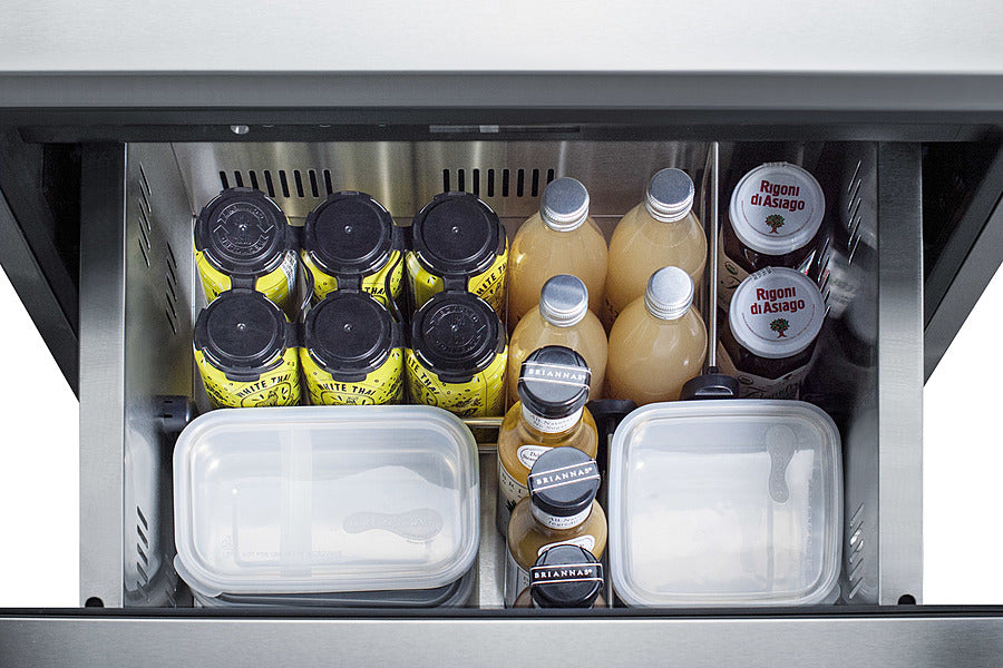 Summit 24" Wide 2-Drawer All-Refrigerator, ADA Compliant Summit Appliance