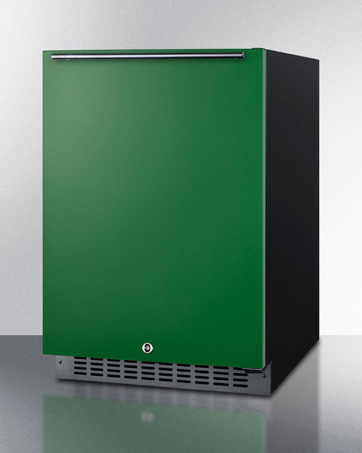 Summit 24" Wide Built-In All-Refrigerator, ADA Compliant (Green) Summit Appliance