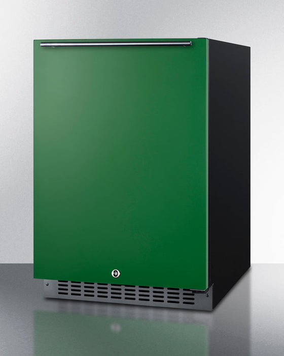 Summit 24" Wide Built-In All-Refrigerator, ADA Compliant (Green) Summit Appliance