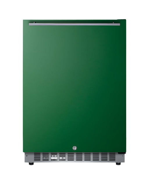 Summit 24" Wide Built-In All-Refrigerator, ADA Compliant (Green) Summit Appliance