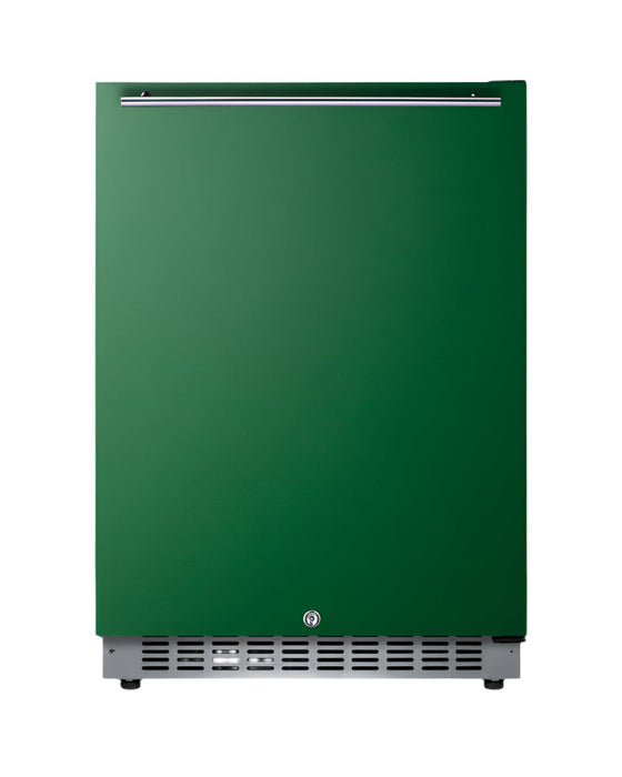 Summit 24" Wide Built-In All-Refrigerator, ADA Compliant (Green) Summit Appliance
