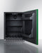 Summit 24" Wide Built-In All-Refrigerator, ADA Compliant - Left Hand Swing (Green) Summit Appliance