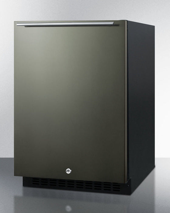 Summit 24" Wide Built-In All-Refrigerator, ADA Compliant (Black Stainless Steel) Summit Appliance