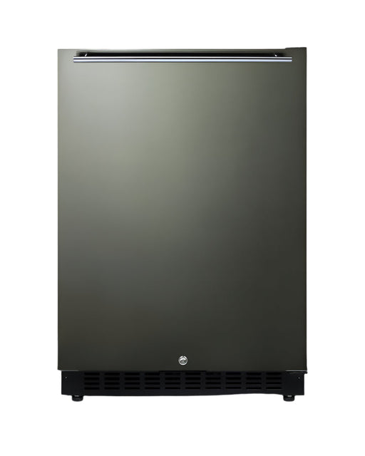Summit 24" Wide Built-In All-Refrigerator, ADA Compliant - Left Hand Door Swing (Black Stainless Steel) Summit Appliance