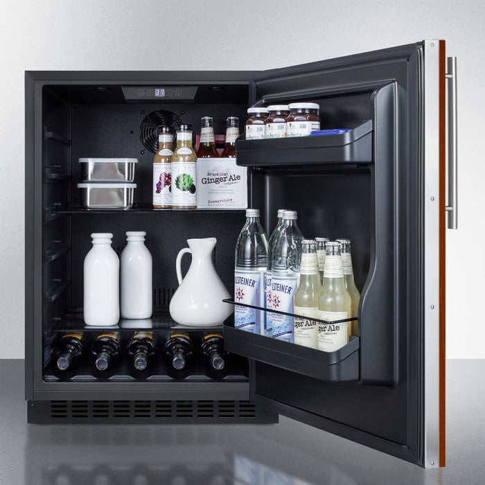 Summit 24" Wide Built-In All-Refrigerator, ADA Compliant (Panel Not Included) Summit Appliance