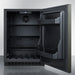 Summit 24" Wide Built-In All-Refrigerator, ADA Compliant - Left Hand Door Swing (Black Stainless Steel) Summit Appliance