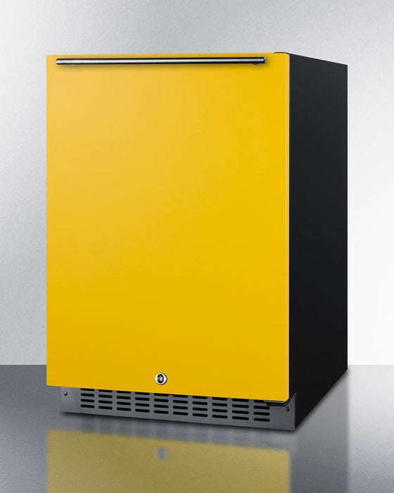 Summit 24" Wide Built-In All-Refrigerator, ADA Compliant (Yellow) Summit Appliance