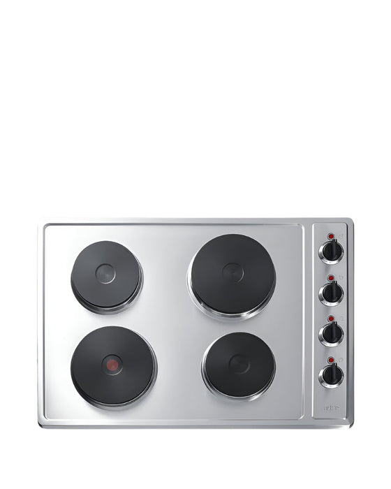 Summit 30" Wide 208/240V 4-Burner Solid Disk Cooktop Summit Appliance