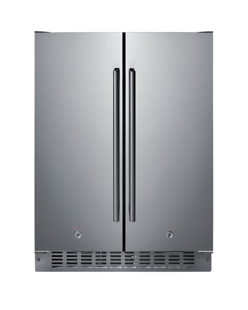 Summit 24" Wide Built-In Refrigerator-Freezer - stainless steel Summit Appliance