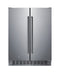 Summit 24" Wide Built-In Refrigerator-Freezer - stainless steel Summit Appliance