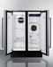 Summit 24" Wide Built-In Refrigerator-Freezer - stainless steel and Black Summit Appliance