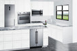 Summit 24" Wide Built-In Refrigerator-Freezer - stainless steel and Black Summit Appliance