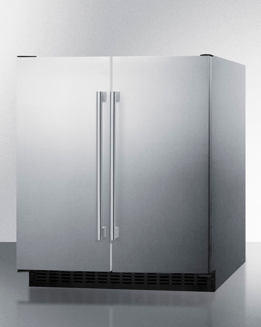 Summit 30" Wide Built-In Refrigerator-Freezer - stainless steel Summit Appliance