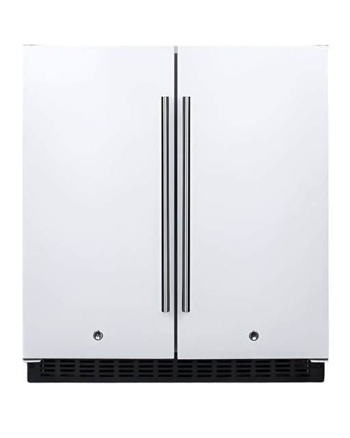 Summit 30" Wide Built-In Refrigerator-Freezer - White Summit Appliance