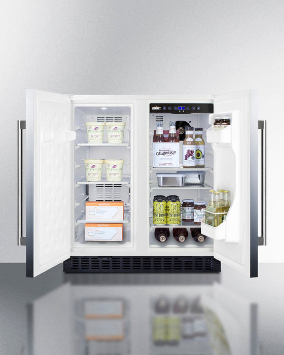 Summit 30" Wide Built-In Refrigerator-Freezer - stainless steel Summit Appliance