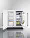 Summit 30" Wide Built-In Refrigerator-Freezer - White Summit Appliance