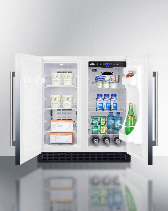 Summit 30" Wide Built-In Refrigerator-Freezer - stainless steel Summit Appliance