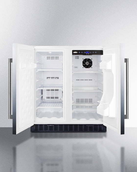 Summit 30" Wide Built-In Refrigerator-Freezer - stainless steel Summit Appliance