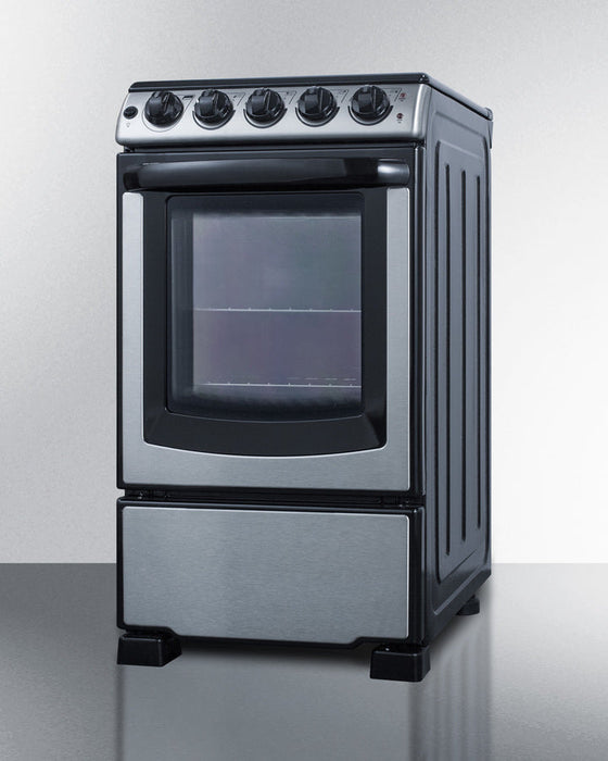 Summit 20" Wide Electric Smooth-Top Range Summit Appliance