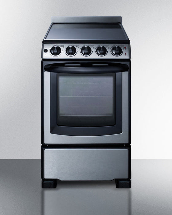 Summit 20" Wide Electric Smooth-Top Range Summit Appliance