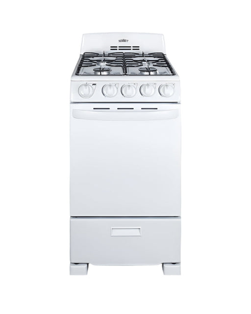 Summit 20" Wide Gas Range (White) Summit Appliance