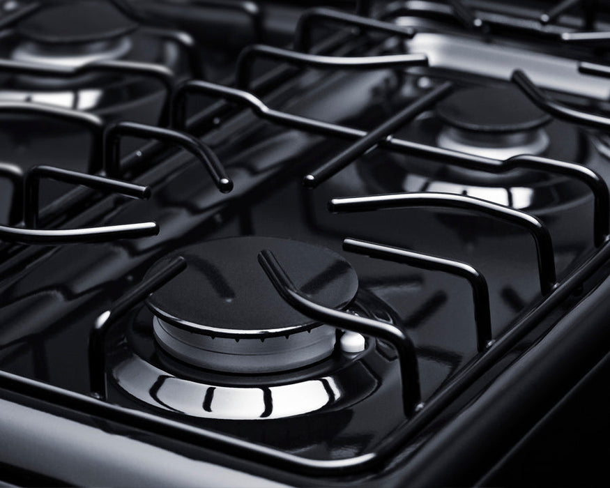 Summit 20" Wide Gas Range (Black) Summit Appliance