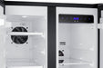Summit 24" Wide Built-In Refrigerator-Freezer - stainless steel and Black Summit Appliance
