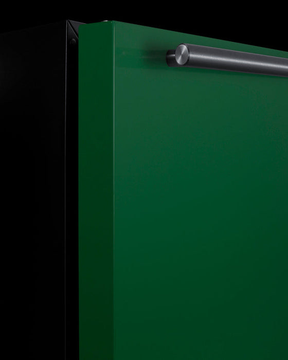 Summit 24" Wide Built-In All-Refrigerator, ADA Compliant - Left Hand Swing (Green) Summit Appliance